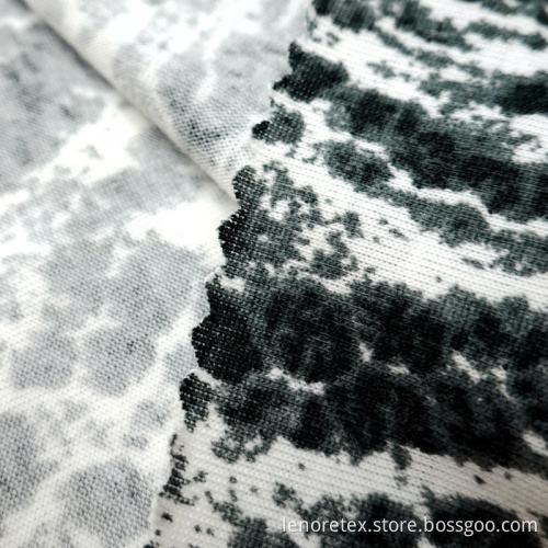 Polyester Spandex Knit Printed Single Jersey Fabric